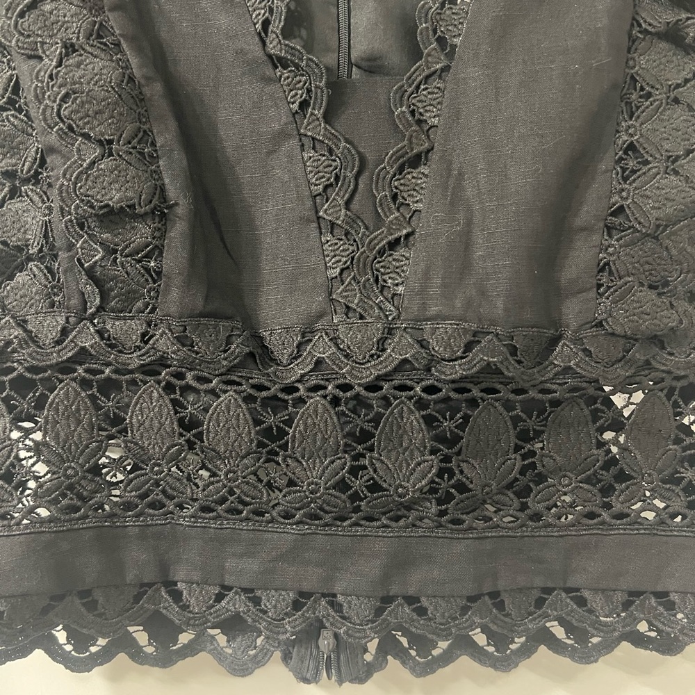 Endless Rose Black Neck Lace Crop Top✨Final Drop✨ - Picture 2 of 9
